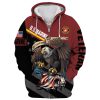 VETERAN UXVET16-AF Premium Microfleece Zip Hoodie