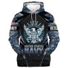 VETERAN UXVET16-VN Premium Microfleece Hoodie