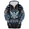 VETERAN UXVET16-VN Premium Microfleece Zip Hoodie