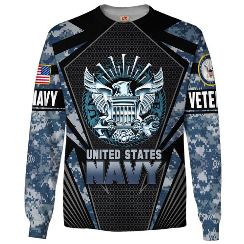 VETERAN UXVET27-NV Premium Microfleece Sweatshirt