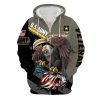 VETERAN UXVET23-AF Premium Microfleece Zip Hoodie