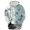 VETERAN UXVET22-AM Premium Microfleece Zip Hoodie