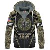 VETERAN UXVET27-NV Premium Heavy Fleece Zip Hoodie