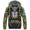 VETERAN UXVET19-AM Premium Heavy Fleece Zip Hoodie