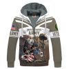 VETERAN UXVET19-AM Premium Heavy Fleece Zip Hoodie