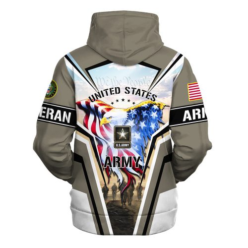 VETERAN UXVET33-AM Premium Microfleece Zip Hoodie