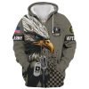 VETERAN UXVET29-NV Premium Microfleece Zip Hoodie