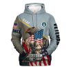 VETERAN UXVET86-AM Premium Microfleece Hoodie