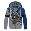 VETERAN UXVET39-NV Premium Heavy Fleece Zip Hoodie