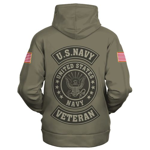 VETERAN UXVET38-NV Premium Microfleece Zip Hoodie