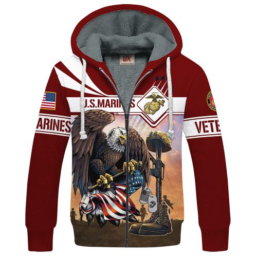 VETERAN UXVET30-MC Premium Heavy Fleece Zip Hoodie