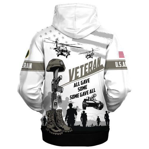 VETERAN UXVET86-AM Premium Microfleece Zip Hoodie