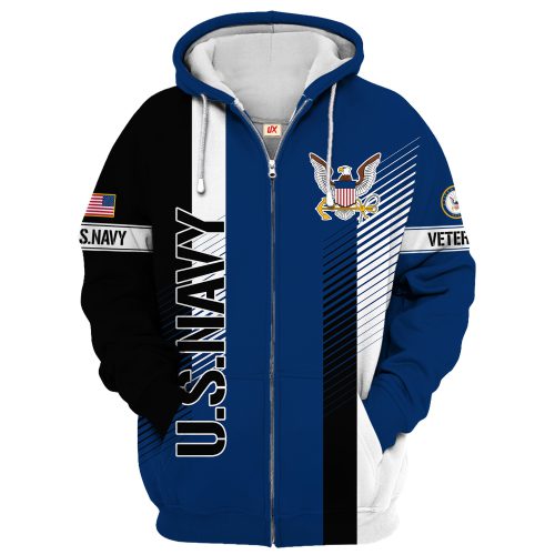 VETERAN UXVET85-NV Premium Microfleece Zip Hoodie