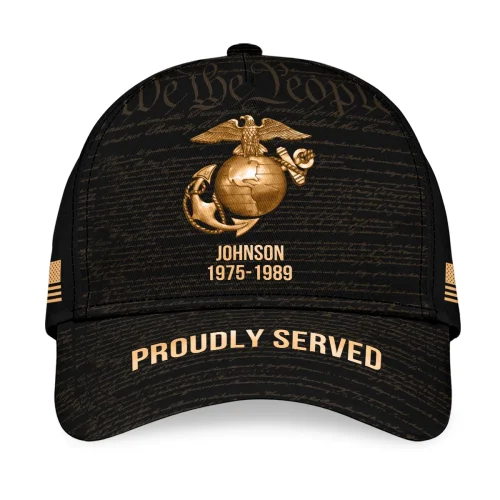 New Release! Personalized Gift U.S. Marine Corps All over Print Cap BLVTR300524A02MC