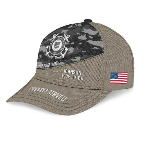 New Release! Personalized Gift U.S. Coast Guard All over Print Cap BLVTR280524A01CG