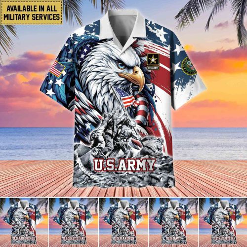 Premium US Veterans Hawaii Shirt, Gifts For Dad, For Husband Veteran