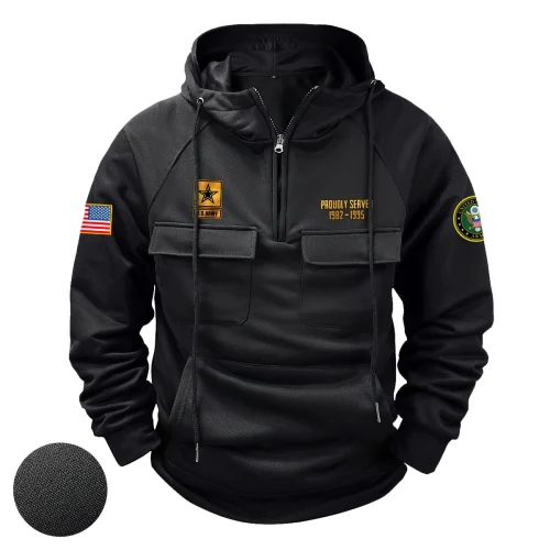 New Release! Roundel Of The USAF Personalized Gift U.S. Air Force Tactical Quarter Zip Hoodie BLVTR140624A01AF12