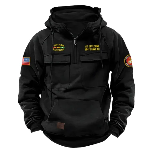 Special Release Grunt Style x US Military Branch Tactical Quarter Zip Hoodie BLVTR120724A1GS