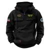 New Release! Personalized Gift Vietnam Veteran U.S. Navy Tactical Quarter Zip Hoodie BLVTR230524A03NV