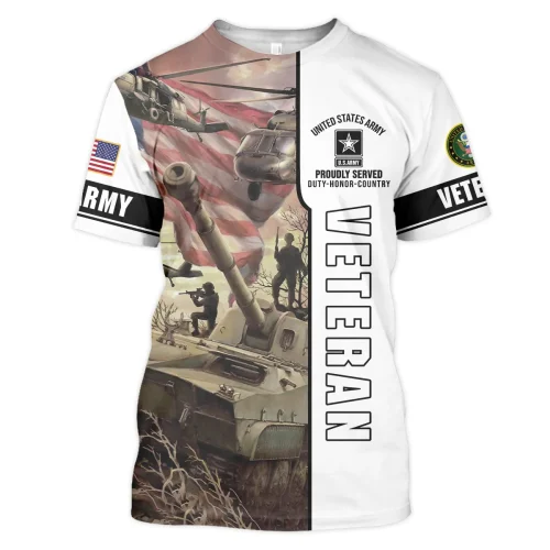 New Release Father Day U.S. Army Veterans Premium T-Shirt All Over Prints Gift Loves BLVTR240424A02AMTS