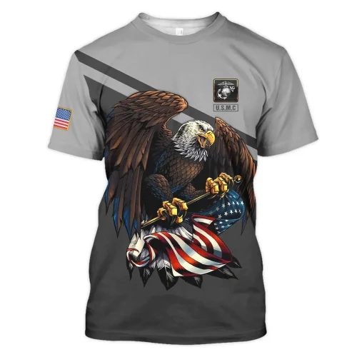 New Release Father Day U.S. Marine Corps Veterans Premium T-Shirt All Over Prints Gift Loves BLVTR250424A04MCTS