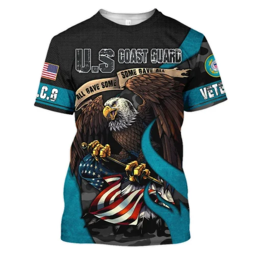 New Release U.S. Coast Guard Veterans Premium T-Shirt All Over Prints Gift Loves HBLVTR030424A01CG