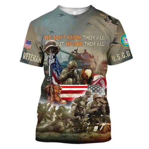 New Release U.S. Coast Guard Veterans Premium T-Shirt All Over Prints Gift Loves HBLVTR060424A02CG