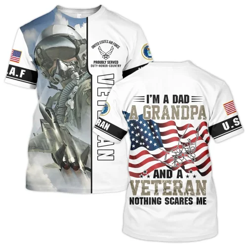 New Release Father Day U.S. Air Force Veterans Premium T-Shirt All Over Prints Gift Loves BLVTR240424A02AFTS