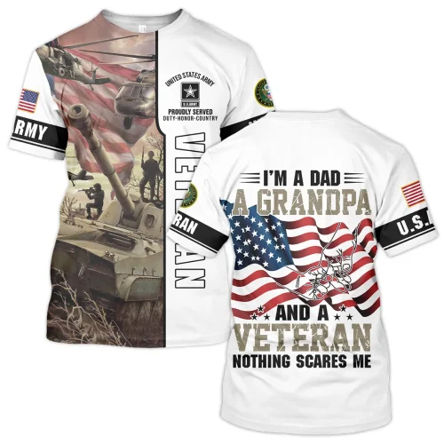 New Release Father Day U.S. Army Veterans Premium T-Shirt All Over Prints Gift Loves BLVTR240424A02AMTS