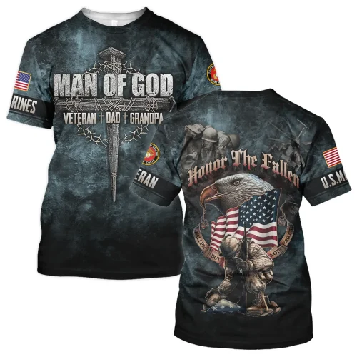 New Release Father Day U.S. Marine Corps Veterans Premium T-Shirt All Over Prints Gift Loves BLVTR270424A01MCTS