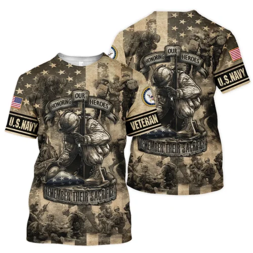 New Release Father Day U.S. Navy Veterans Premium T-Shirt All Over Prints Gift Loves BLVTR250424A03NVTS