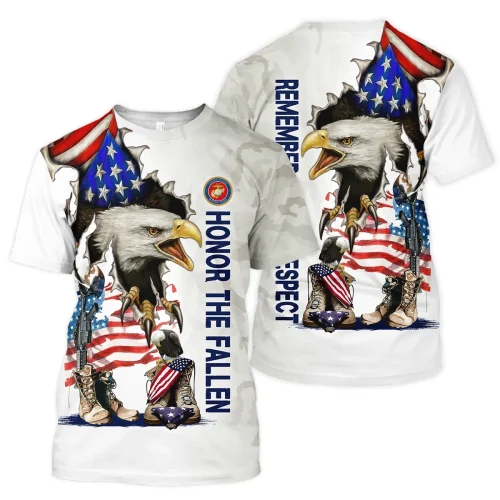 New Release U.S. Marine Corps Veterans Premium T-Shirt All Over Prints Gift Loves HBLVTR050424A04MC