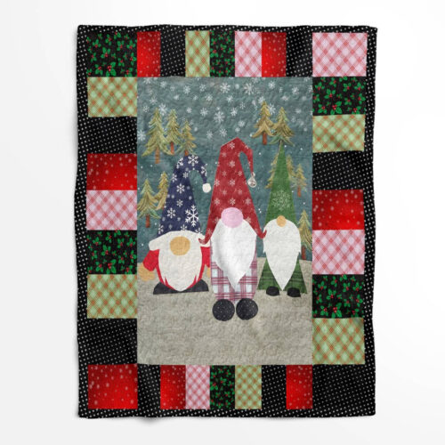 CHRISTMAS GNOME BLANKET