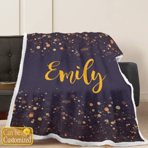 PERSONALIZED COLOR BLANKET WITH NAME