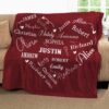 To My Granddaughter Blanket, Custom Name Blanket, Grandpa Blanket, Family Throw Blanket - Blankets for girls and boys